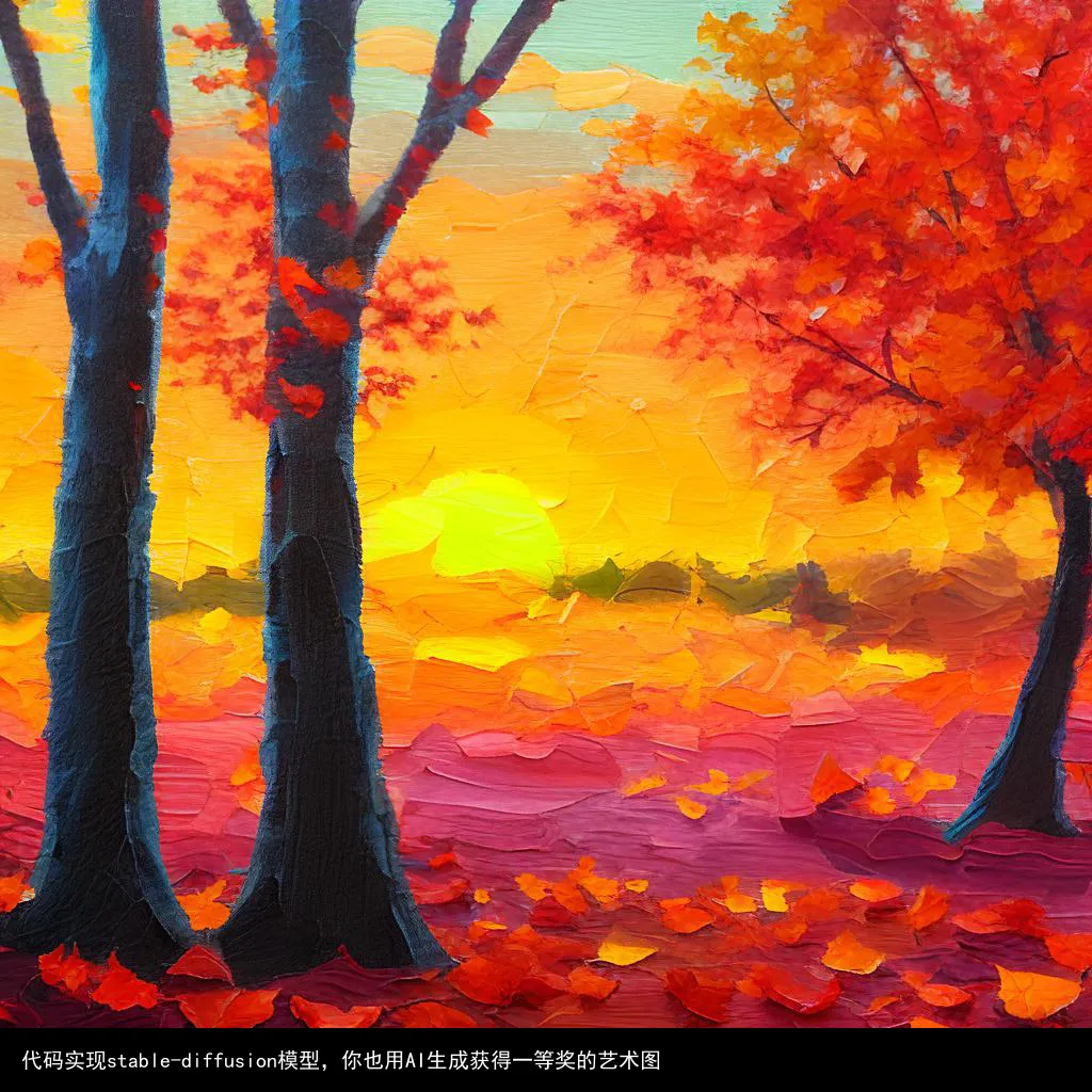 代码实现stable-diffusion模型,你也用AI生成获得一等奖的艺术图
